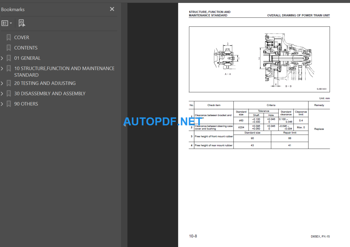 D65EX-15 D65PX-15 D65WX-15 Shop Manual