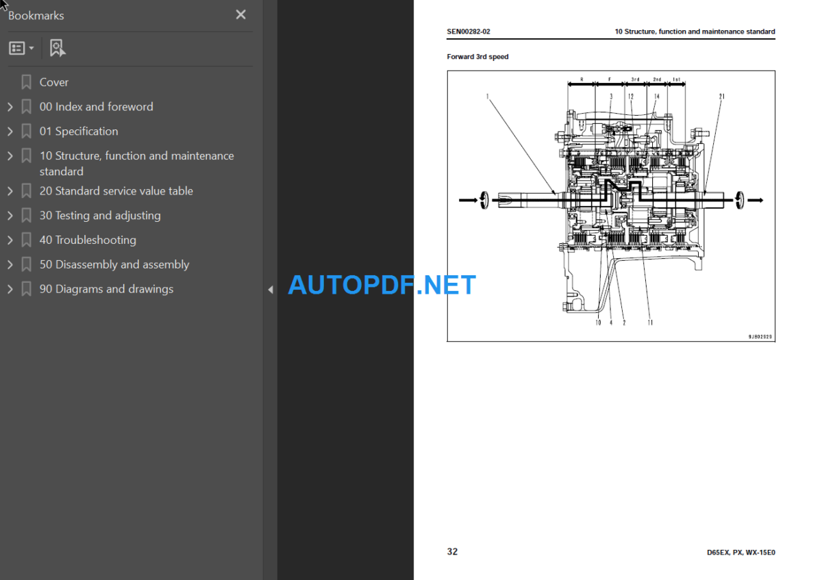 D65EX-15E0  D65PX-15E0  D65WX-15E0 Shop Manual