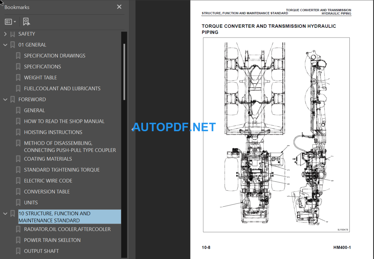 HM400-1 (1001 and up) Shop Manual