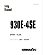 Komatsu 930E-4SE (SEBM035203) Shop Manual