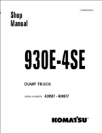 Komatsu 930E-4SE (A30587 - A30677) Shop Manual