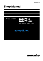 WA475-10 WA475-10E0 Shop Manual