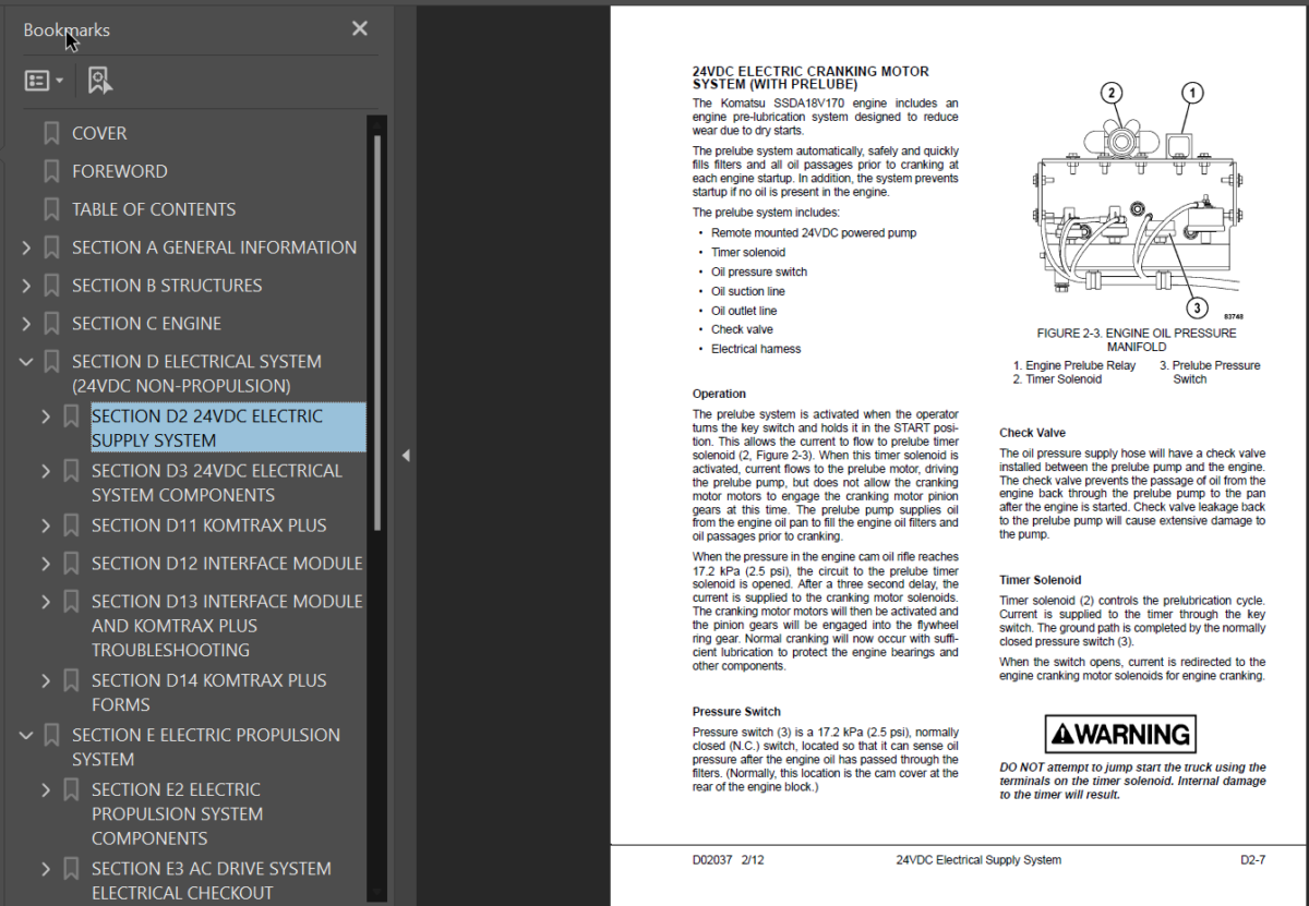 Komatsu 930E-4SE (A30587 - A30677) Shop Manual