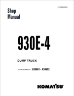 Komatsu 930E-4 (A30587 - A30677) Shop Manual