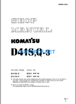 Komatsu Dozer D41SQ-3 Shop Manual