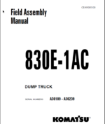 Komatsu 830E-1AC (A30109 - A30239) Shop Manual