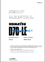 Komatsu Dozer D70-LE Shop Manual