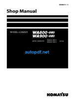 WA800-8E0 WA900-8E0 Shop Manual