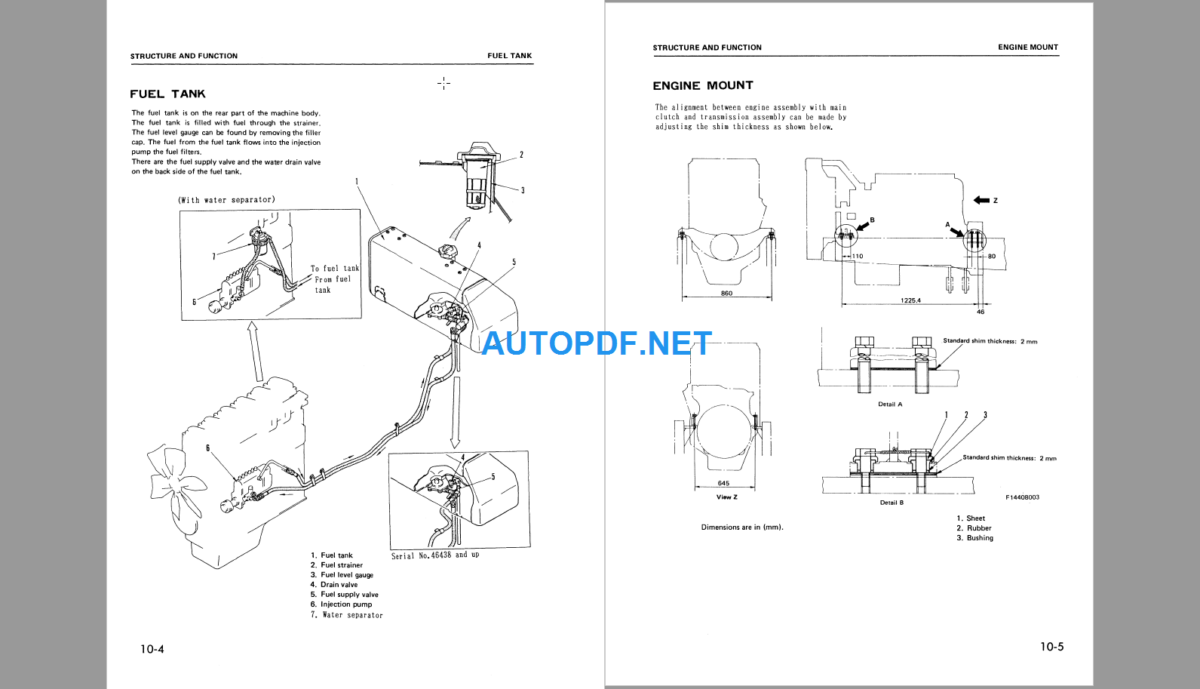 Komatsu Dozer D70-LE Shop Manual