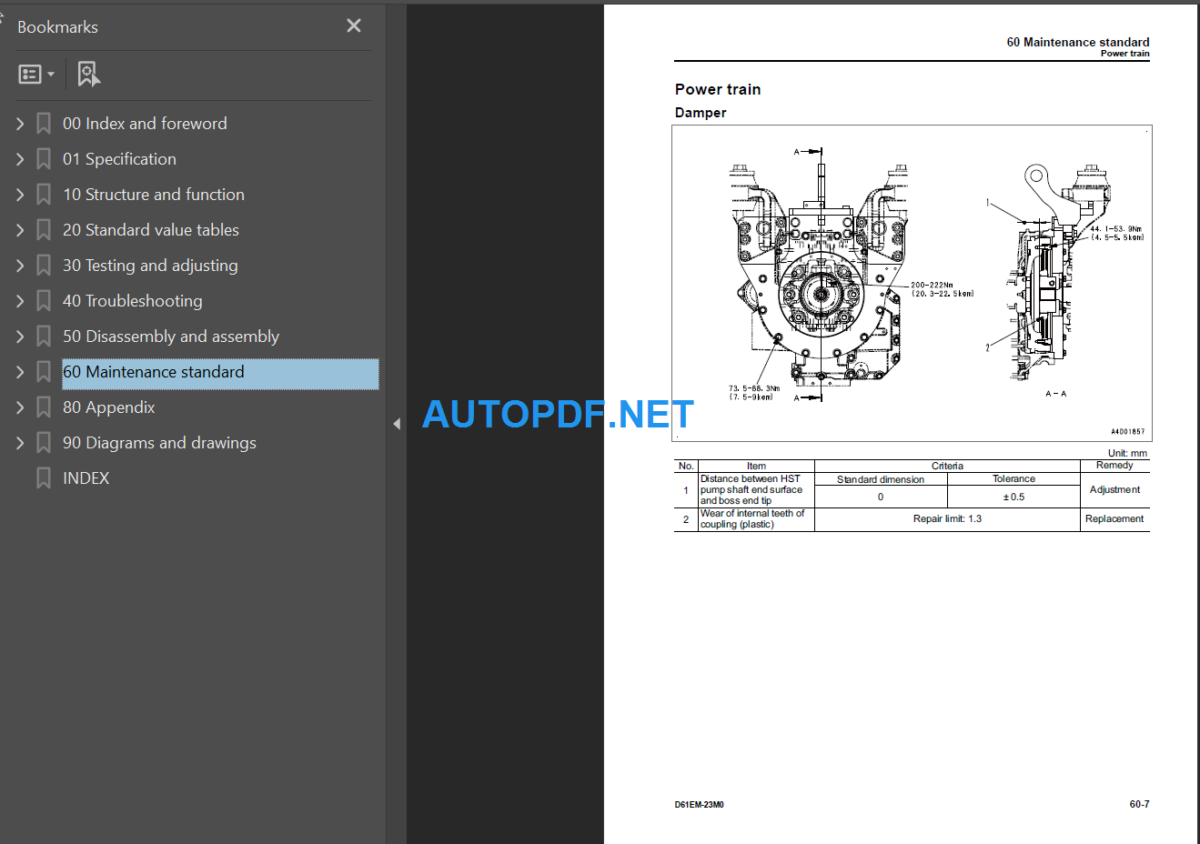 D61EM-23M0 Shop Manual