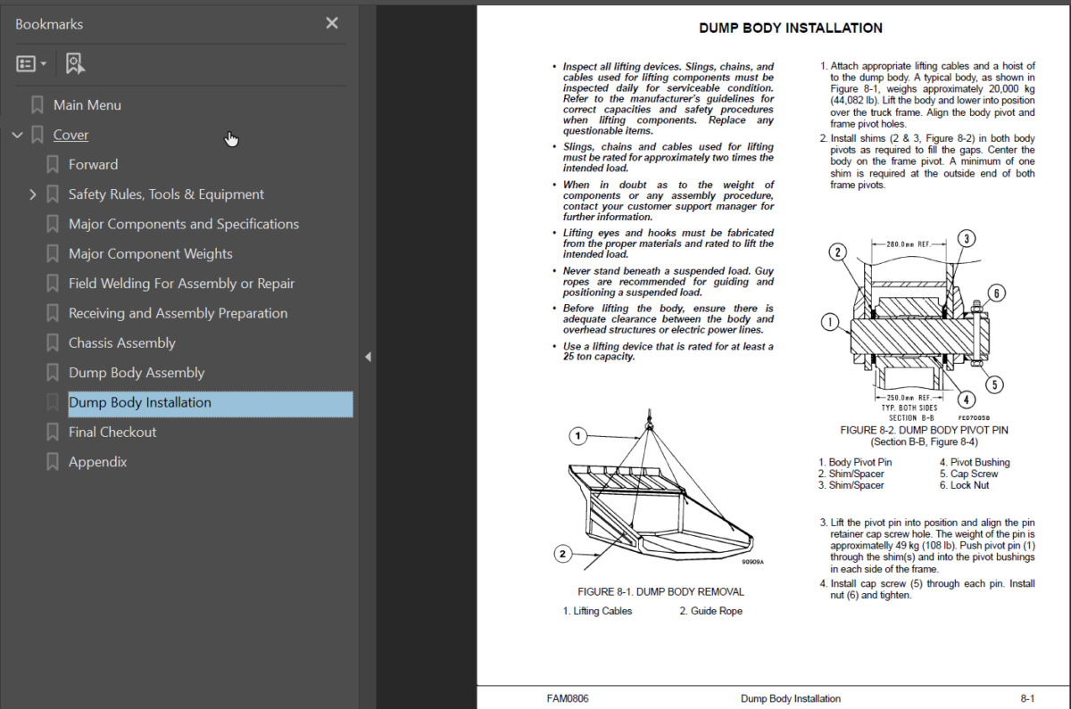 Komatsu HD1500-5 Field Assembly Manual