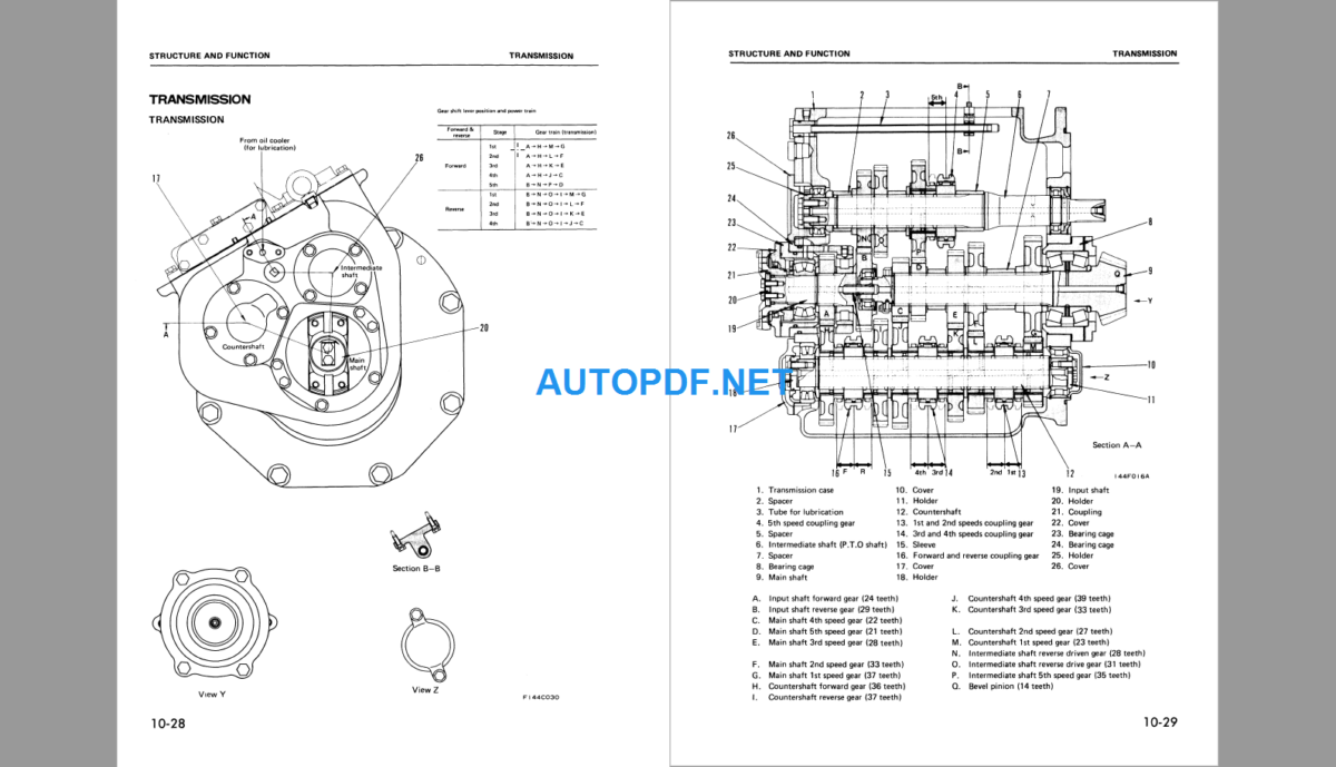 Komatsu Dozer D70-LE Shop Manual