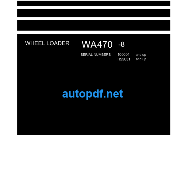 WA470-8 Shop Manual