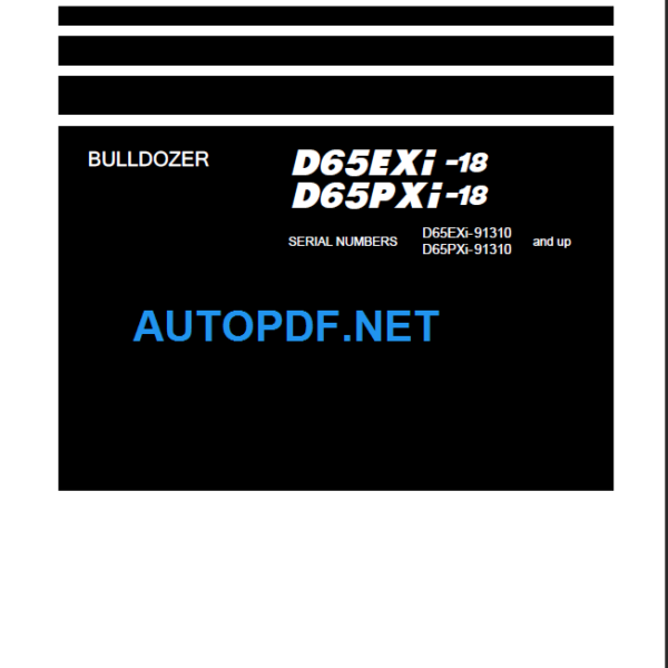 D65EXi PXi-18 Shop Manual