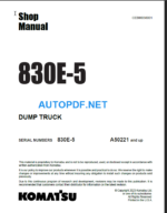 830E-5 (A50221 and up) Shop Manual