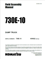 Komatsu 730E-10 Field Assembly Manual