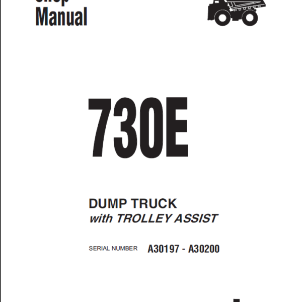 Komatsu 730E (A30197 - A30200) Shop Manual