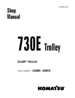 Komatsu 730E TROLLEY (A30600 - A30616) Shop Manual