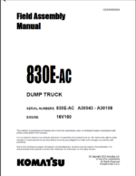 Komatsu 830E-AC Field Assembly Manual