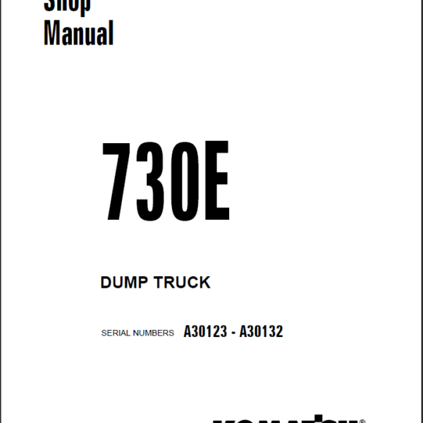 Komatsu 730E (A30123 - A30132) Shop Manual