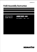 Komatsu HM300-5E0 (20001 and up) Shop Manual