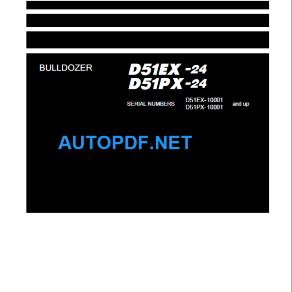 D51EX-24  D51PX-24 Shop Manual (10001 and up)