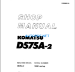 Komatsu Dozer D575A-2 Shop Manual