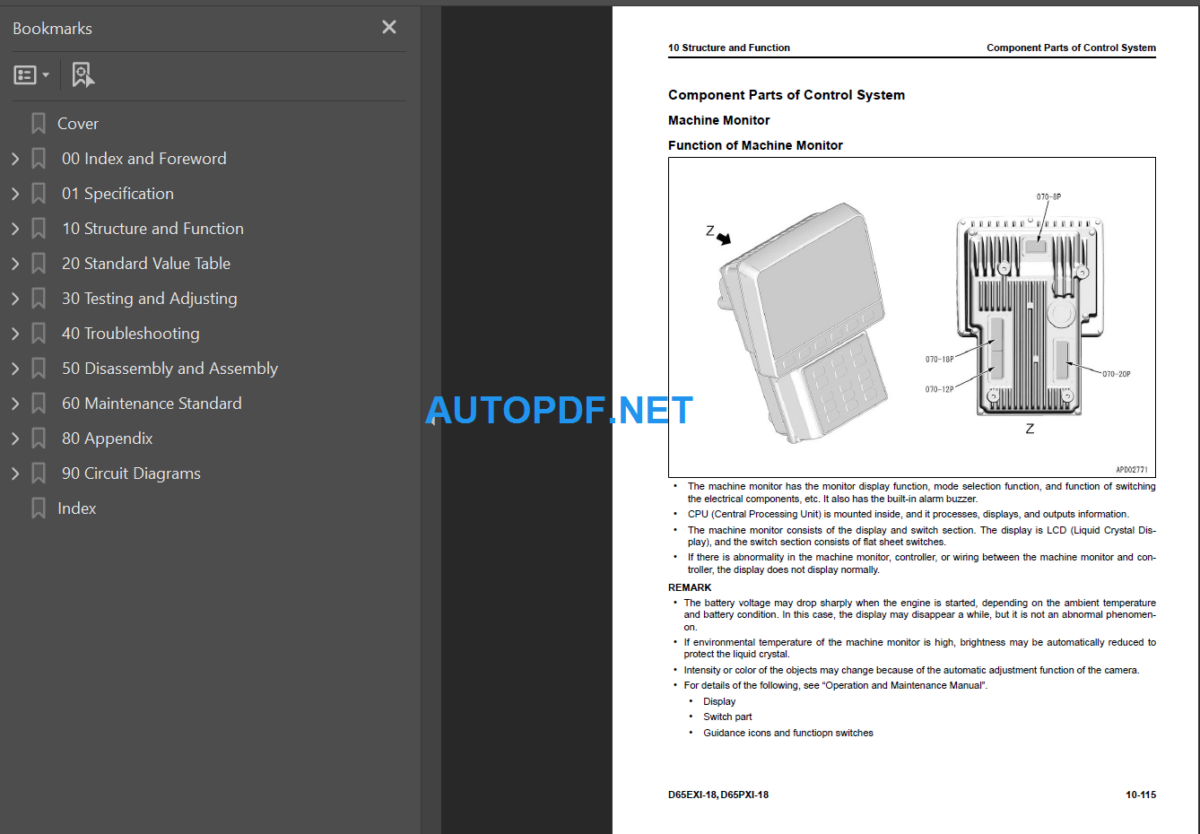 D65EXi PXi-18 Shop Manual