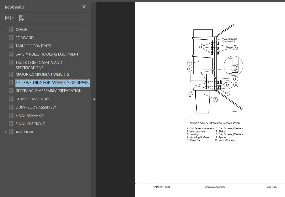 Komatsu 830E-AC Field Assembly Manual