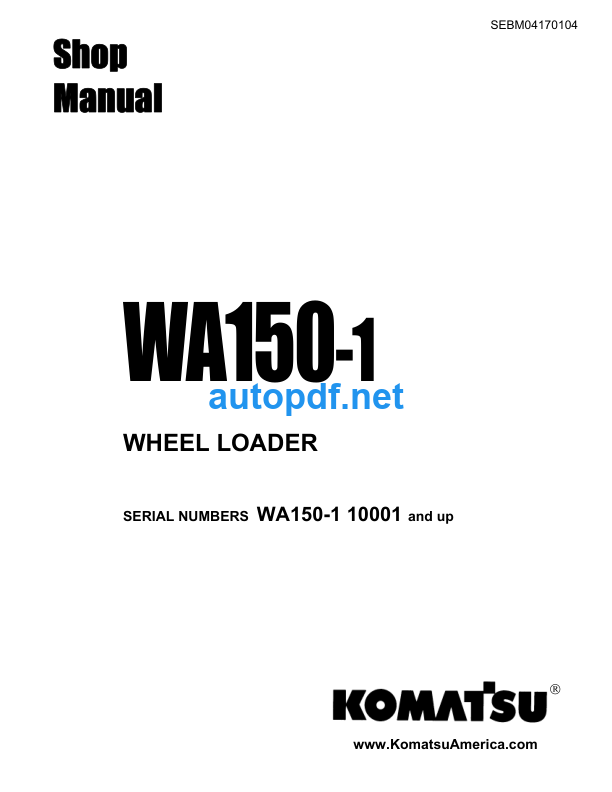 WA150-1 Shop Manual