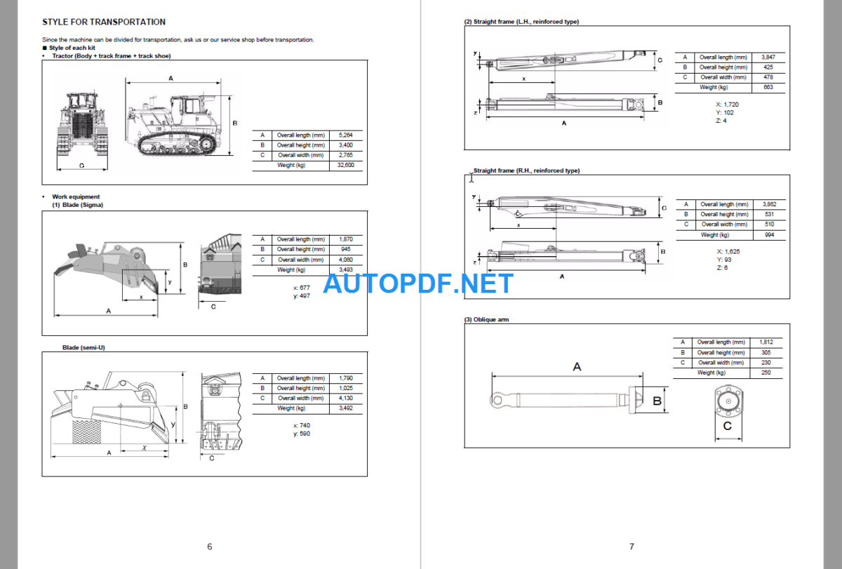 Komatsu Dozer D155AXI-8E0 Field Assembly Instruction (100358 and up)