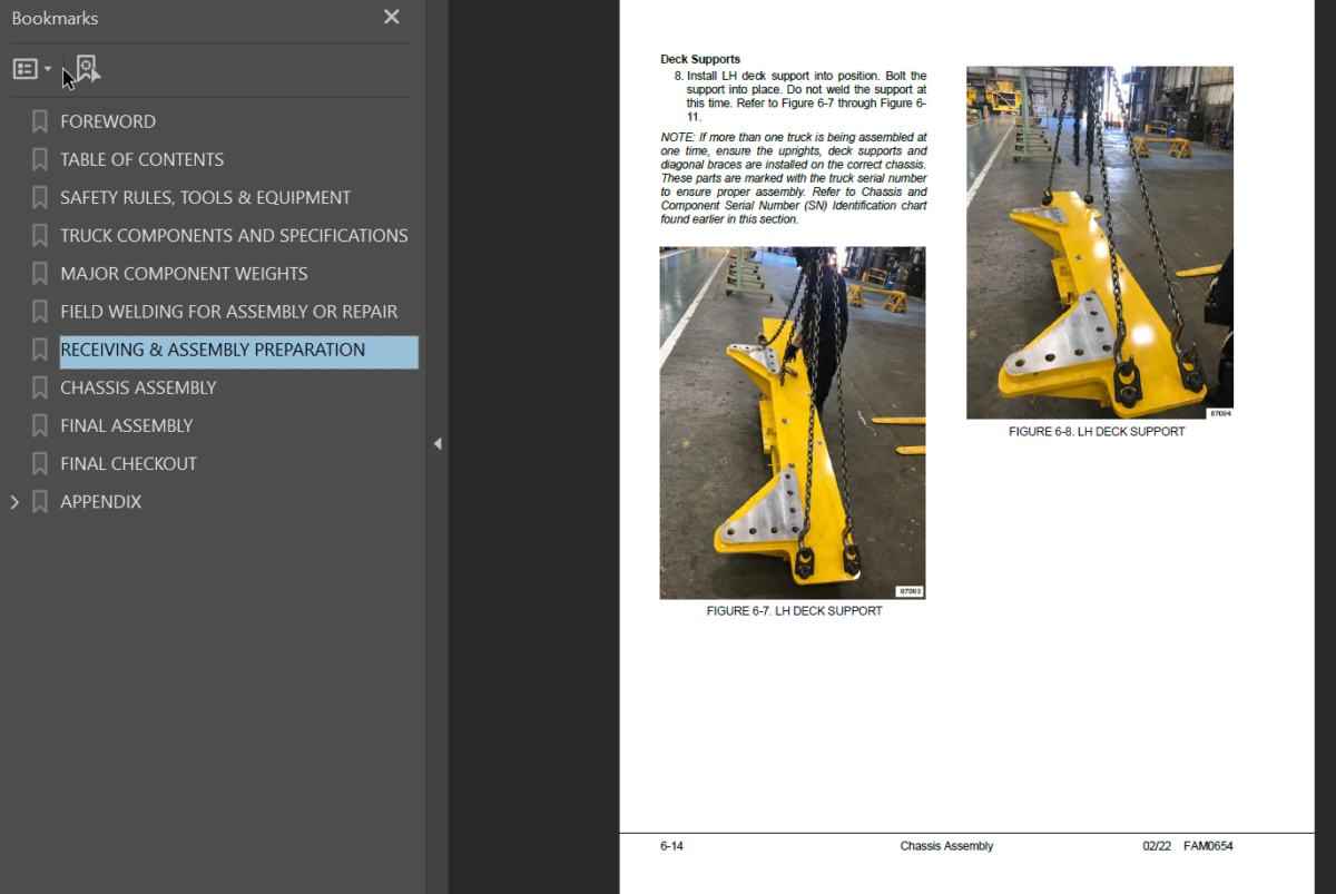 Komatsu 980E-5 Field Assembly Manual