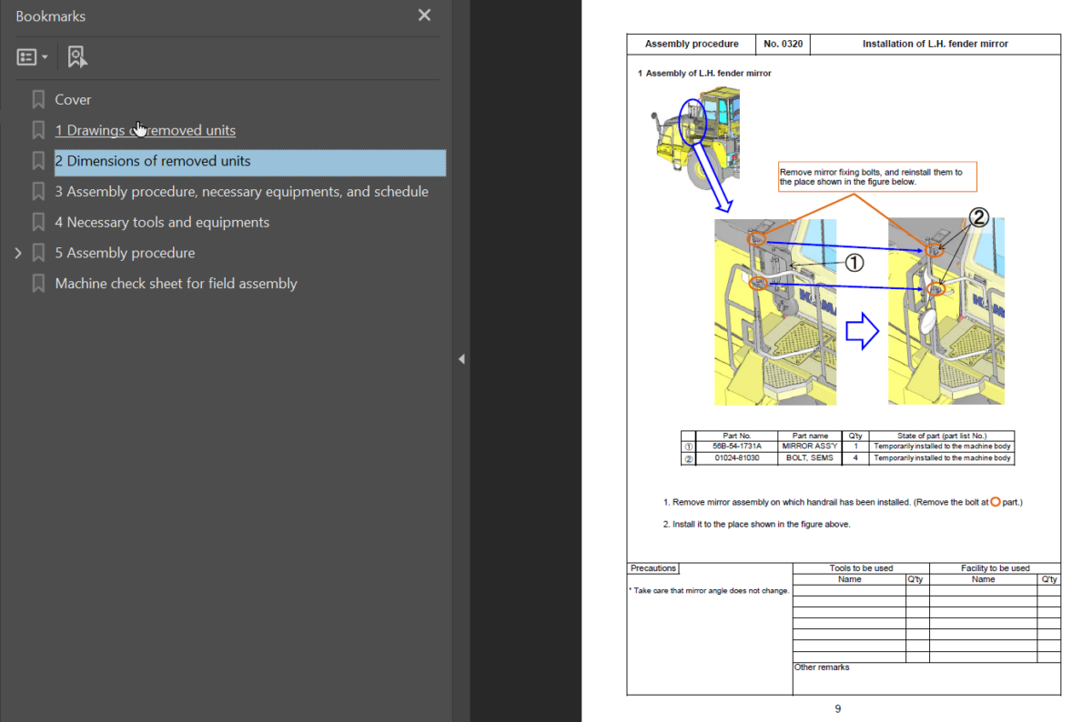 Komatsu HM300-5E0 (20001 and up) Shop Manual