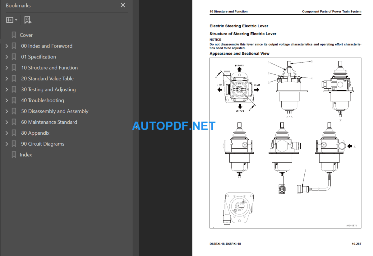 D65EXi PXi-18 Shop Manual