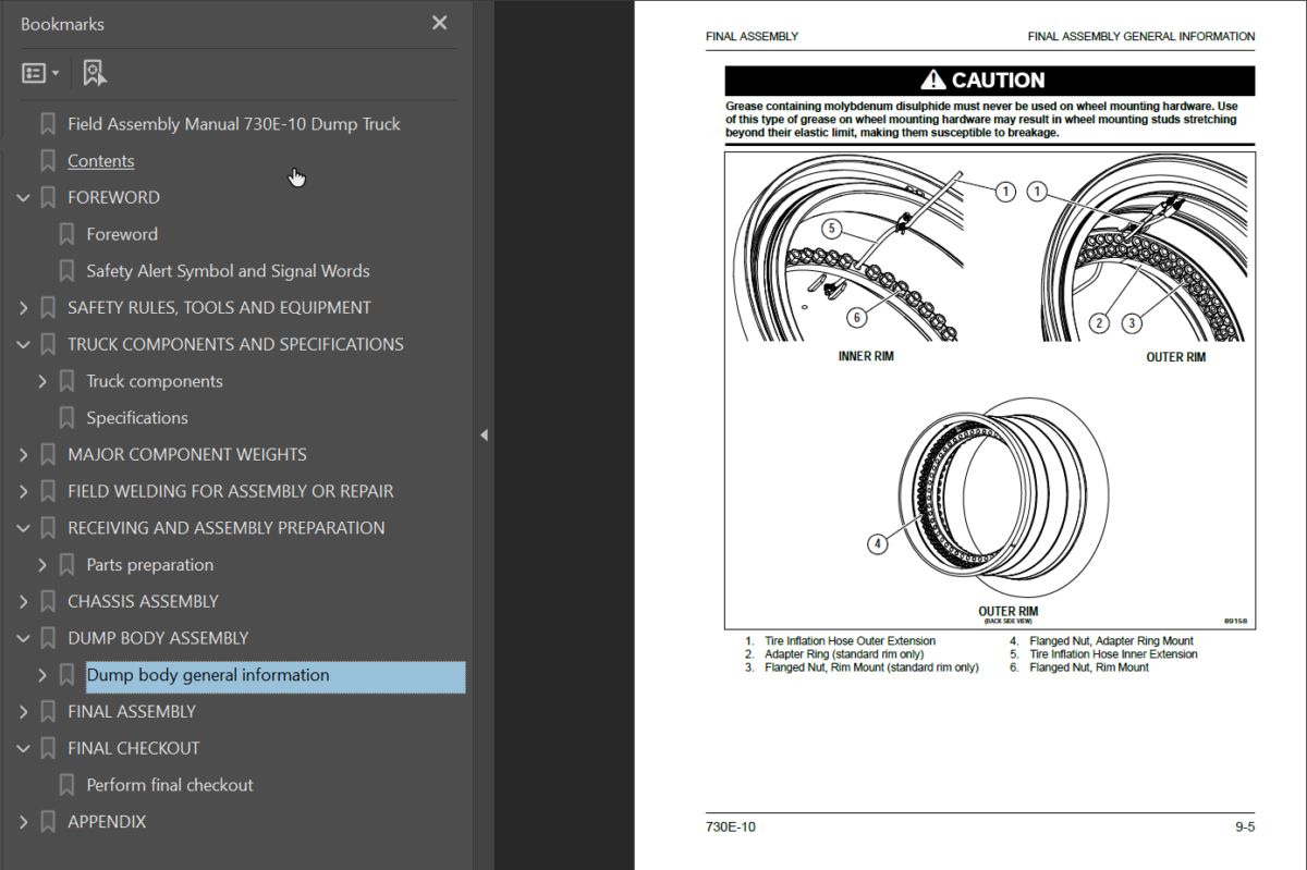 Komatsu 730E-10 Field Assembly Manual