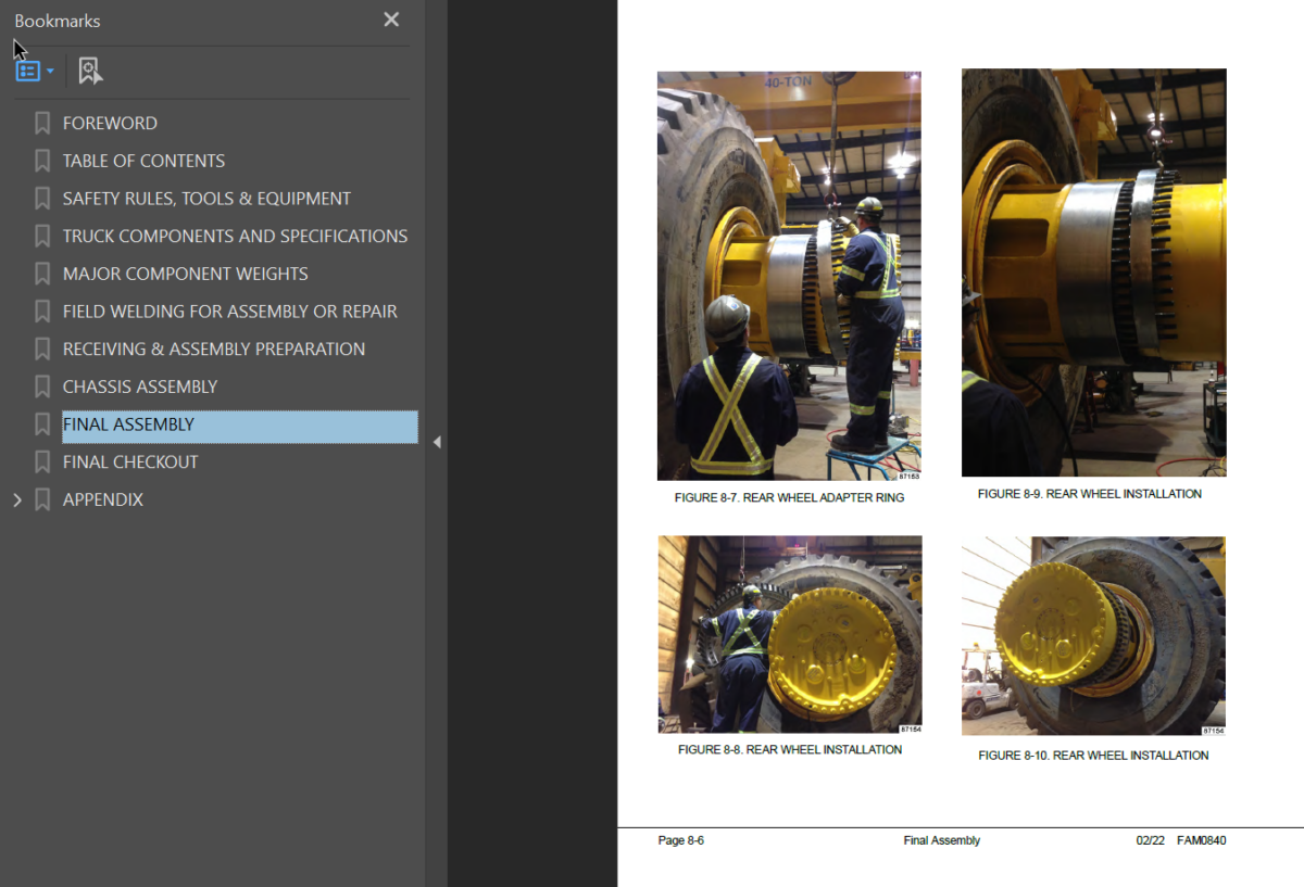 Komatsu 980E-5 Field Assembly Manual