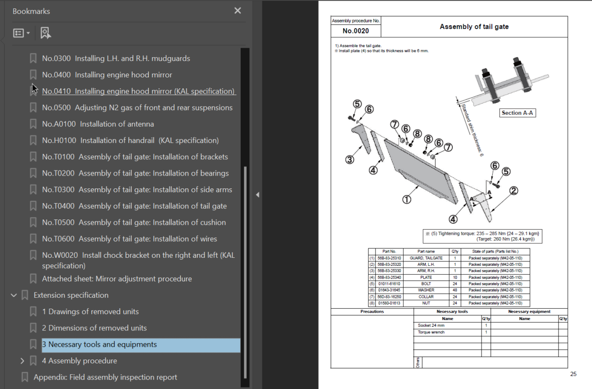 HM400-2 Field Assembly Manual