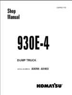 Komatsu 930E-4 (A30769 - A31033) Shop Manual