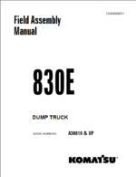 Komatsu 830E Field Assembly Manual