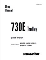 Komatsu 730E TROLLEY (A30355 A30392 A30393 A30403 & A30406) Shop Manual