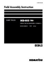 Komatsu HD465-7E0 Field Assembly Instruction