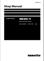 HD465-7R (15001 and up) Shop Manual