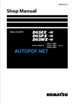 D65EX-18 D65PX-18 D65WX-18 Shop Manual (90001 and up)