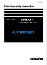 Komatsu Dozer D155AX-7 Field Assembly Instruction