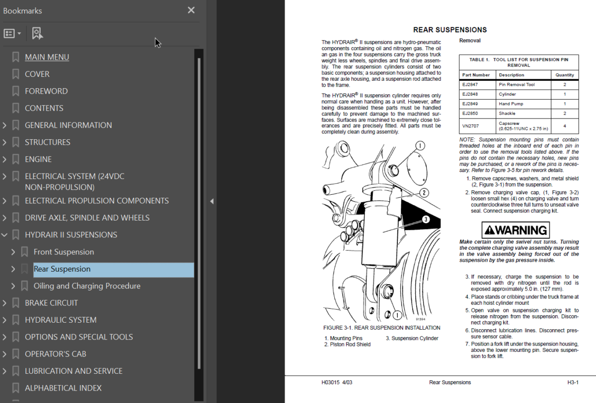 Komatsu 830E (A30710 - A30732 With Full Time Axle Blowler) Shop Manual