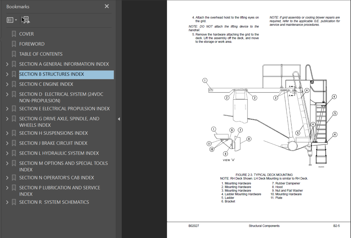 Komatsu 730E TROLLEY (A30355 A30392 A30393 A30403 & A30406) Shop Manual