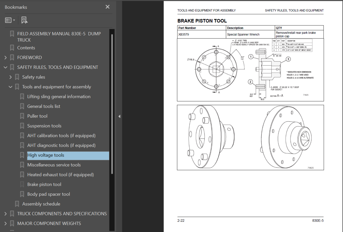 Komatsu 830E-5 Field Assembly Manual (A50221 and up)