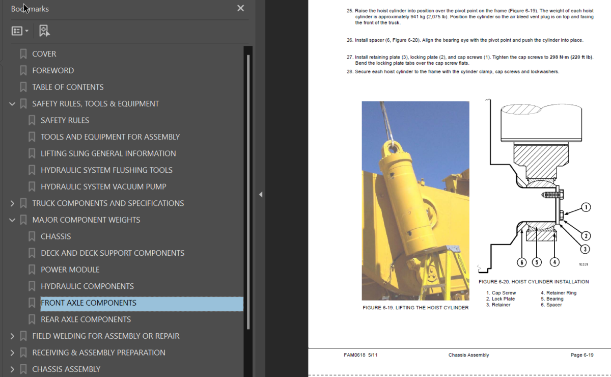 Komatsu 860E-1KT Field Assembly Manual