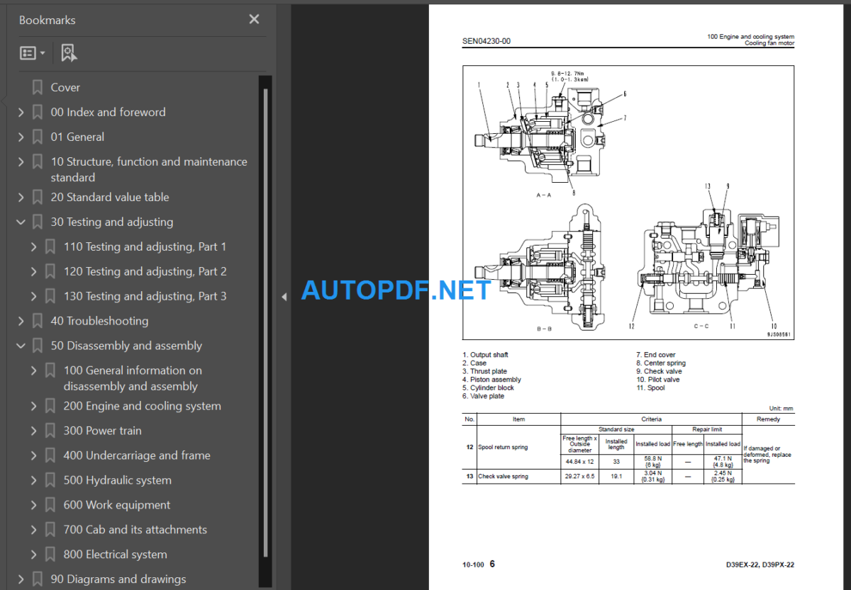 D39EX-22 D39PX-22 Shop Manual