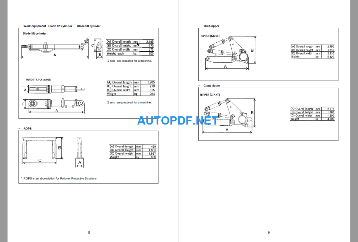 Komatsu Dozer D375AI-8 Field Assembly Instruction (80001 and up)